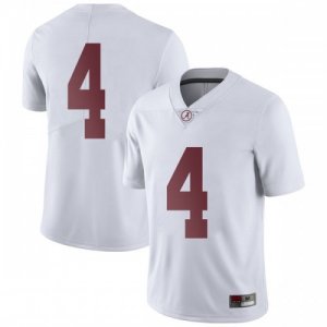 Youth Alabama Crimson Tide #4 Christopher Allen White Limited NCAA College Football Jersey 2403MWKA2